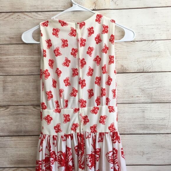 VINTAGE MARY MARTIN FLORIDA MAXI‎ DRESS IN BUTTERFLY PRINT - Picture 6 of 8